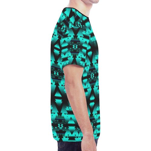 Dark Deep Lake Winter Camp New All Over Print T-shirt for Men/Large Size (Model T45) New All Over Print T-shirt for Men/Large (T45) e-joyer