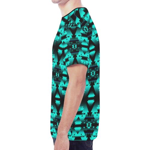 Dark Deep Lake Winter Camp New All Over Print T-shirt for Men/Large Size (Model T45) New All Over Print T-shirt for Men/Large (T45) e-joyer