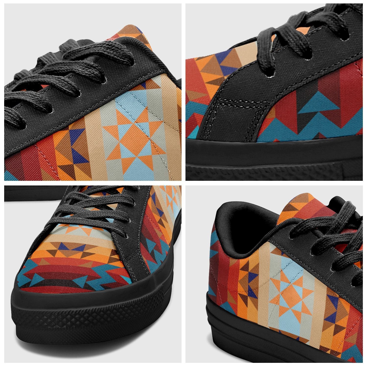 Dark Sandway Aapisi Low Top Canvas Shoes Black Sole aapisi Herman