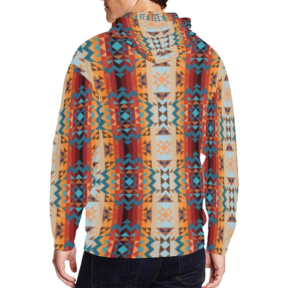 Dark Sandway All Over Print Full Zip Hoodie for Men (Model H14) All Over Print Full Zip Hoodie for Men (H14) e-joyer
