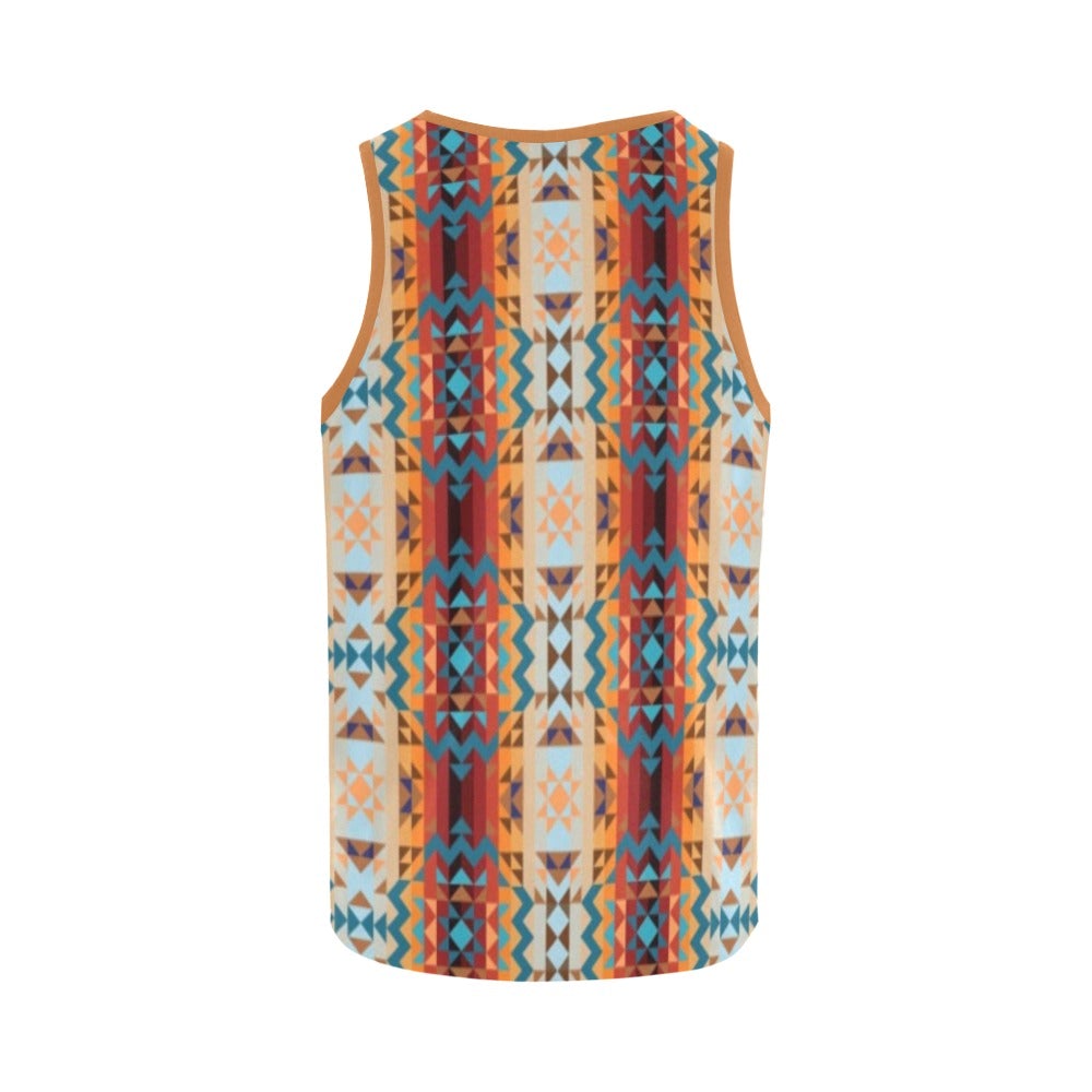 Dark Sandway All Over Print Tank Top for Women (Model T43) All Over Print Tank Top for Women (T43) e-joyer