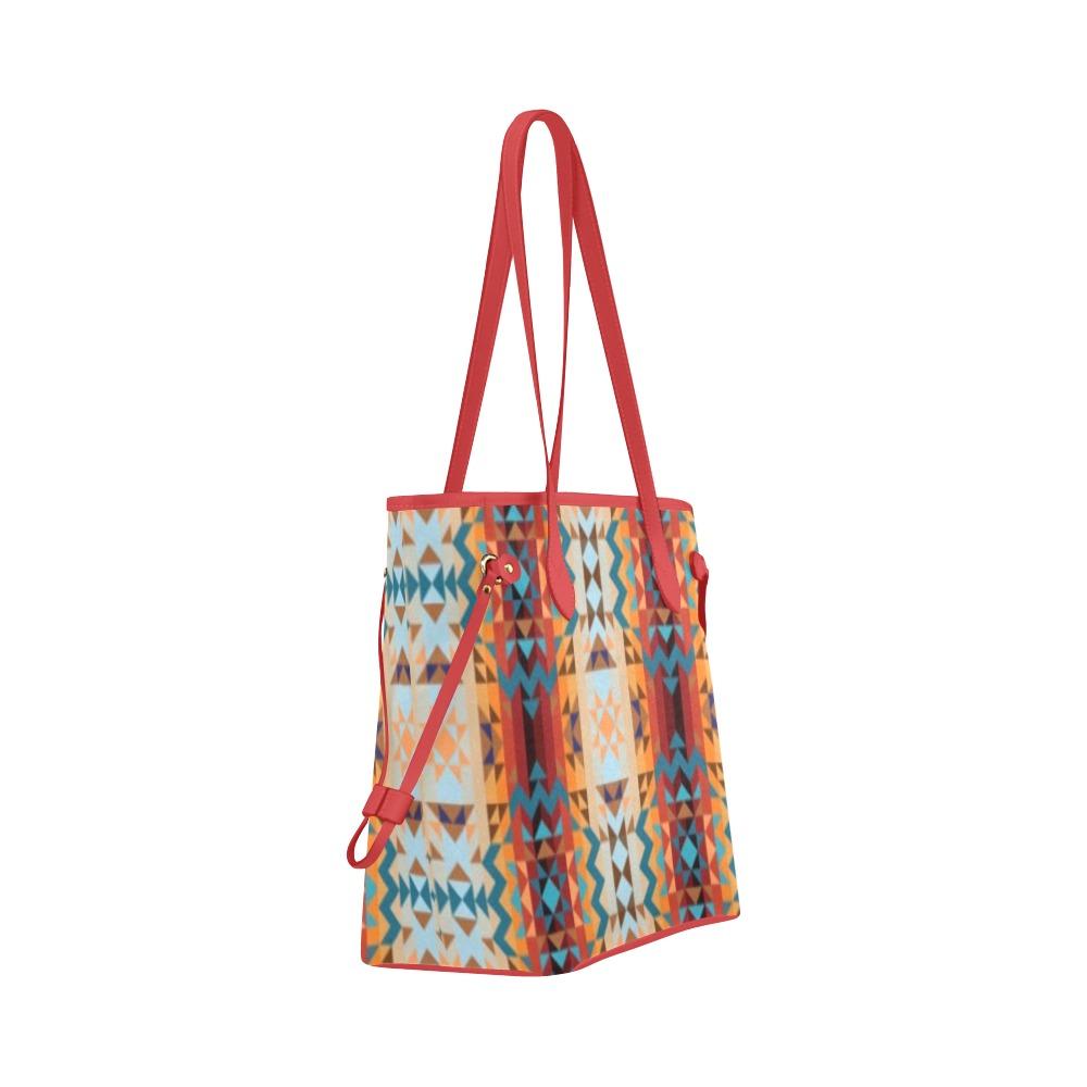 Dark Sandway Clover Canvas Tote Bag (Model 1661) Clover Canvas Tote Bag (1661) e-joyer
