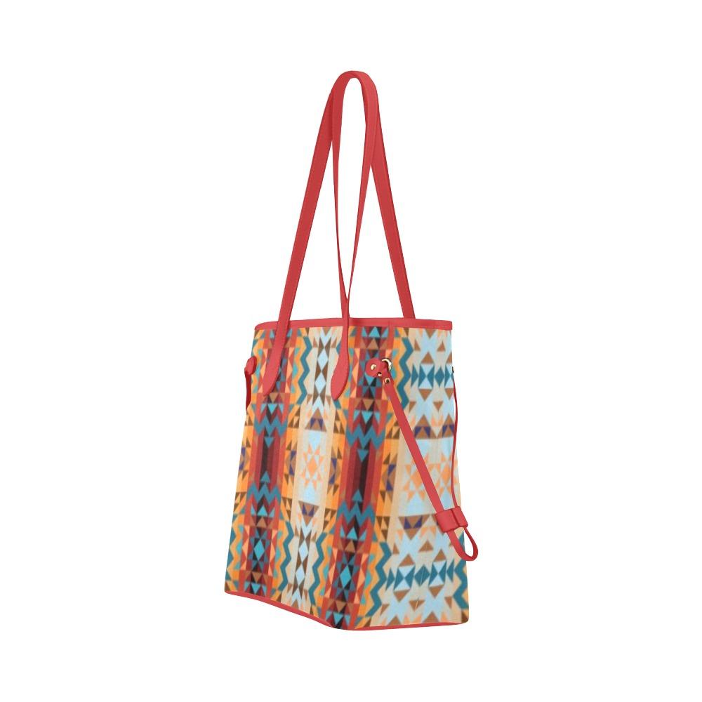 Dark Sandway Clover Canvas Tote Bag (Model 1661) Clover Canvas Tote Bag (1661) e-joyer