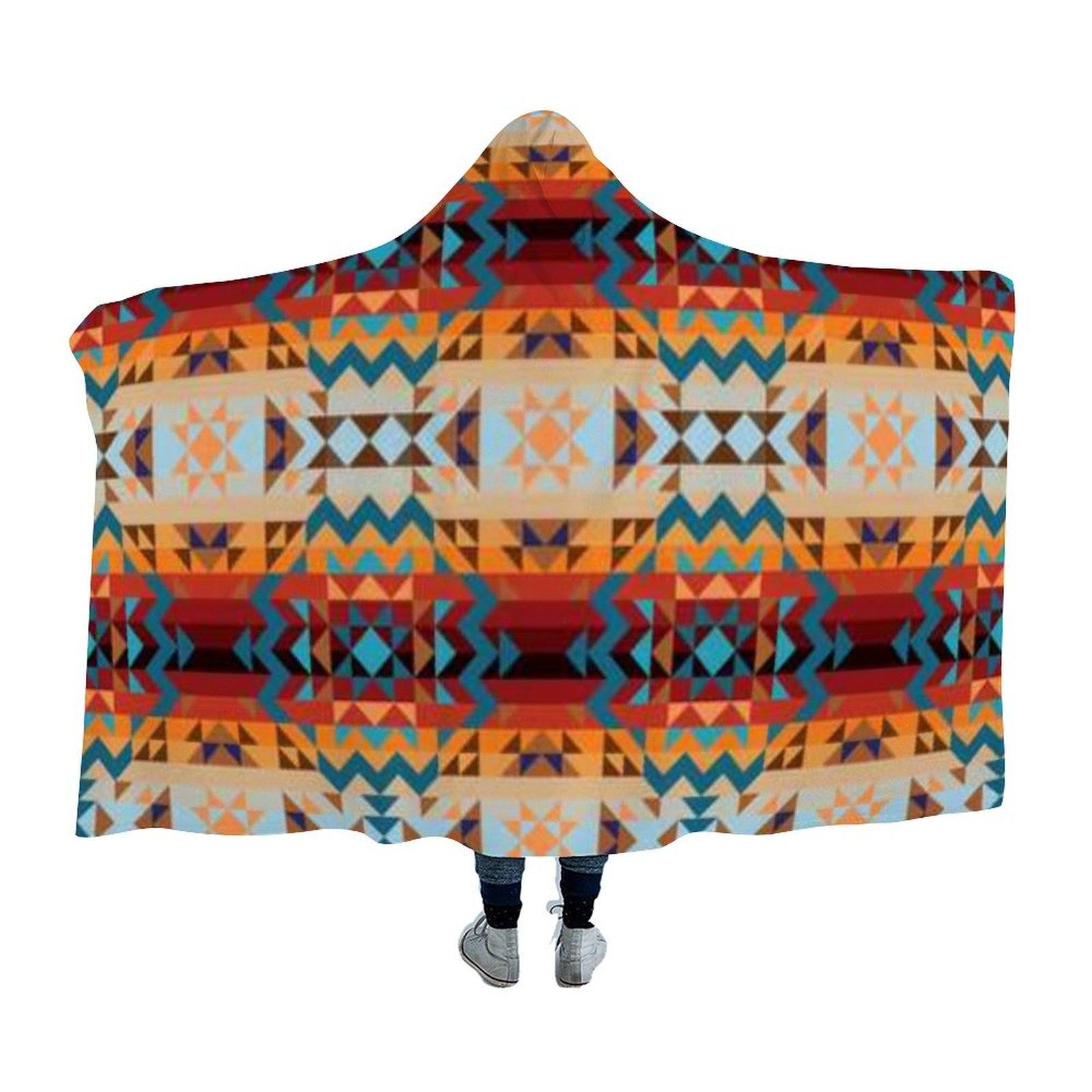 Dark Sandway Hooded Blanket blanket 49 Dzine