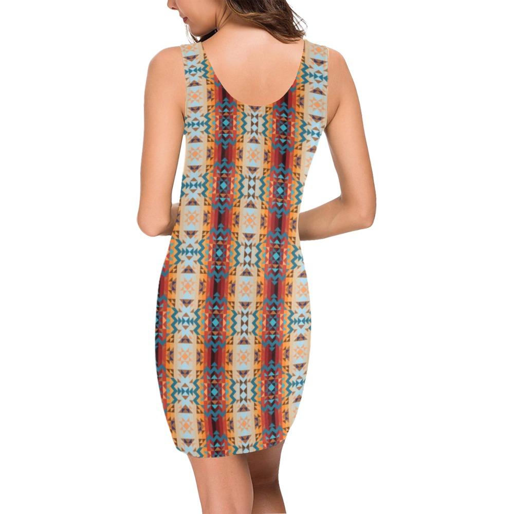 Dark Sandway Medea Vest Dress (Model D06) Medea Vest Dress (D06) e-joyer