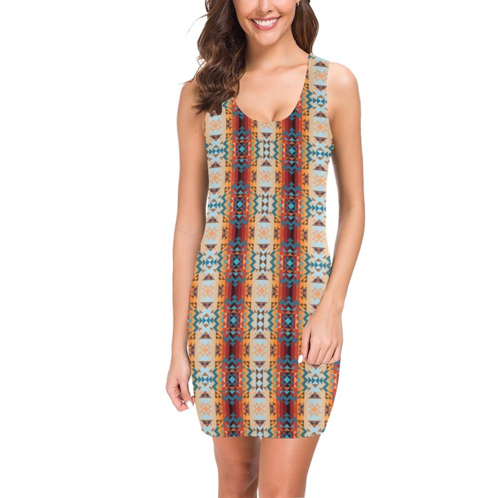 Dark Sandway Medea Vest Dress (Model D06) Medea Vest Dress (D06) e-joyer