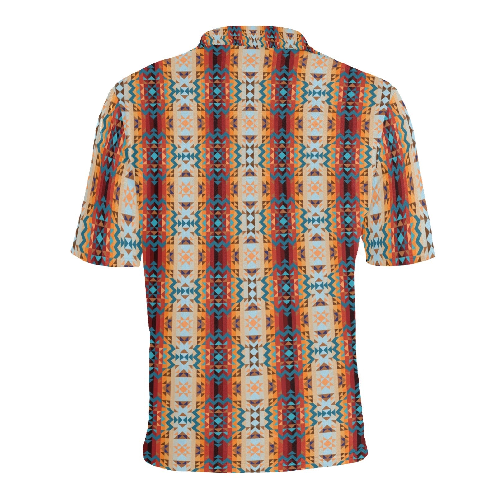 Dark Sandway Men's All Over Print Polo Shirt (Model T55) Men's Polo Shirt (Model T55) e-joyer