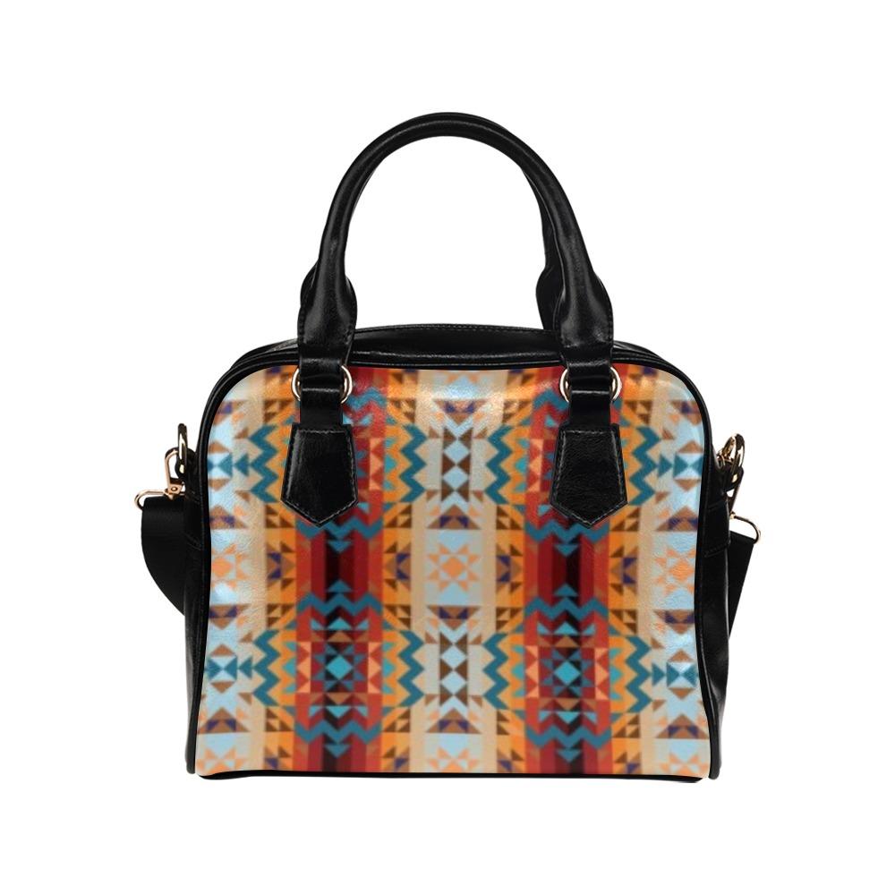 Dark Sandway Shoulder Handbag (Model 1634) Shoulder Handbags (1634) e-joyer