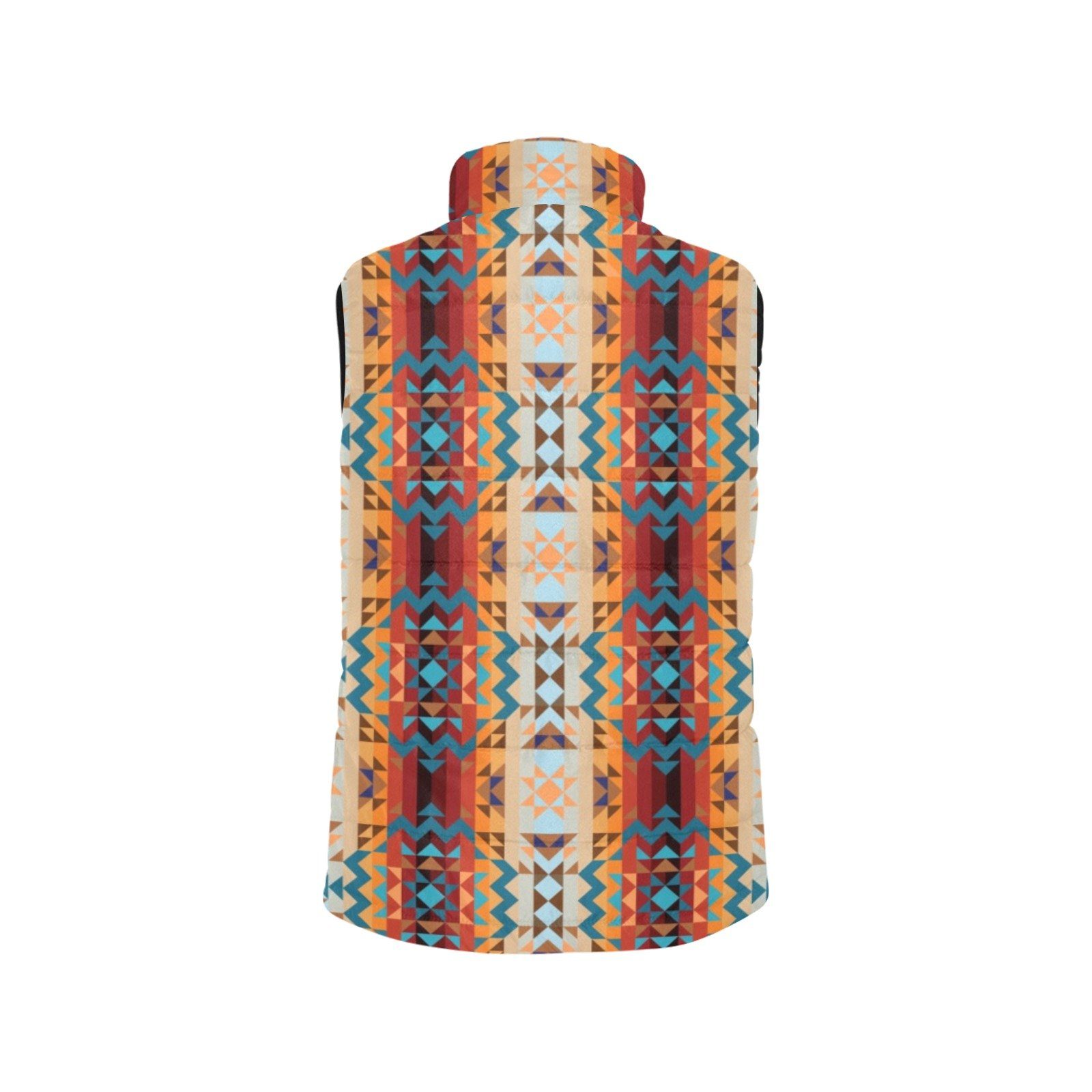 Dark Sandway Women's Padded Vest Jacket (Model H44) Women's Padded Vest Jacket (H44) e-joyer