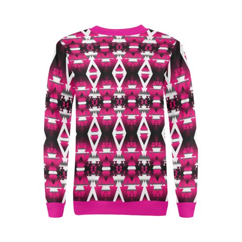 Dark Sunset Winter Camp All Over Print Crewneck Sweatshirt for Women (Model H18) Crewneck Sweatshirt for Women (H18) e-joyer