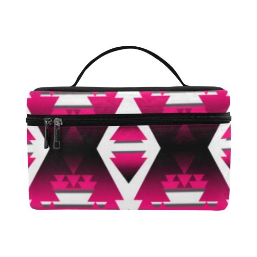 Dark Sunset Winter Camp Cosmetic Bag/Large (Model 1658) Cosmetic Bag e-joyer