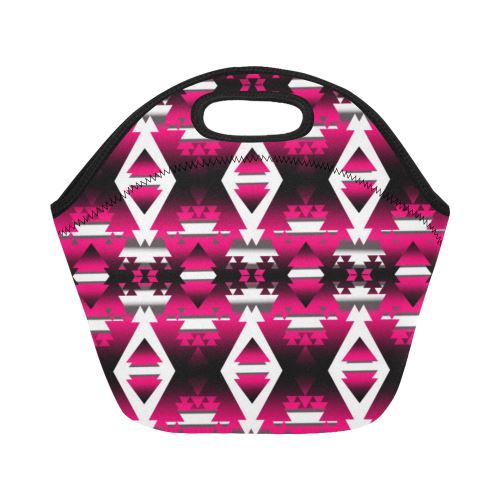 Dark Sunset Winter Camp Neoprene Lunch Bag/Small (Model 1669) Neoprene Lunch Bag/Small (1669) e-joyer