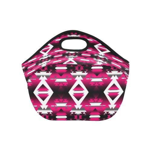 Dark Sunset Winter Camp Neoprene Lunch Bag/Small (Model 1669) Neoprene Lunch Bag/Small (1669) e-joyer