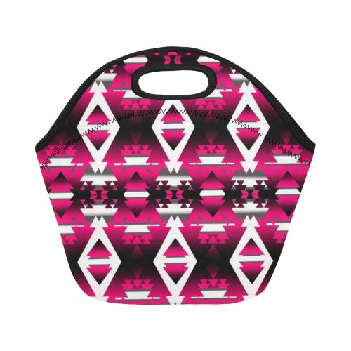 Dark Sunset Winter Camp Neoprene Lunch Bag/Small (Model 1669) Neoprene Lunch Bag/Small (1669) e-joyer