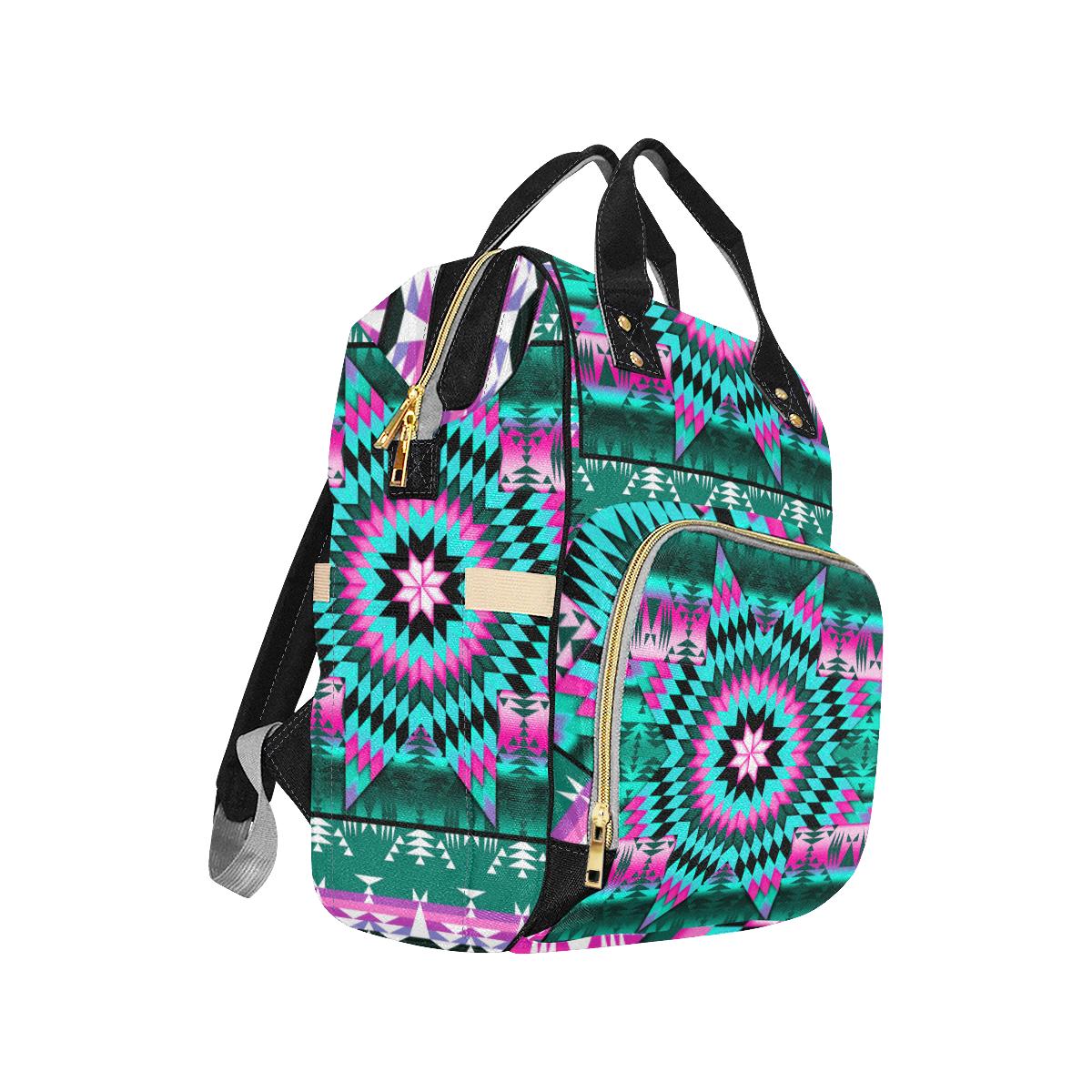 Deep Lake and Sunset Star Multi-Function Diaper Backpack (Model 1688) Diaper Backpack (1688) e-joyer