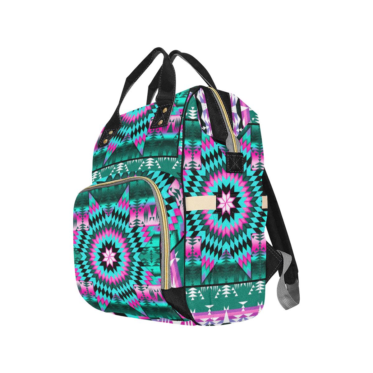 Deep Lake and Sunset Star Multi-Function Diaper Backpack (Model 1688) Diaper Backpack (1688) e-joyer