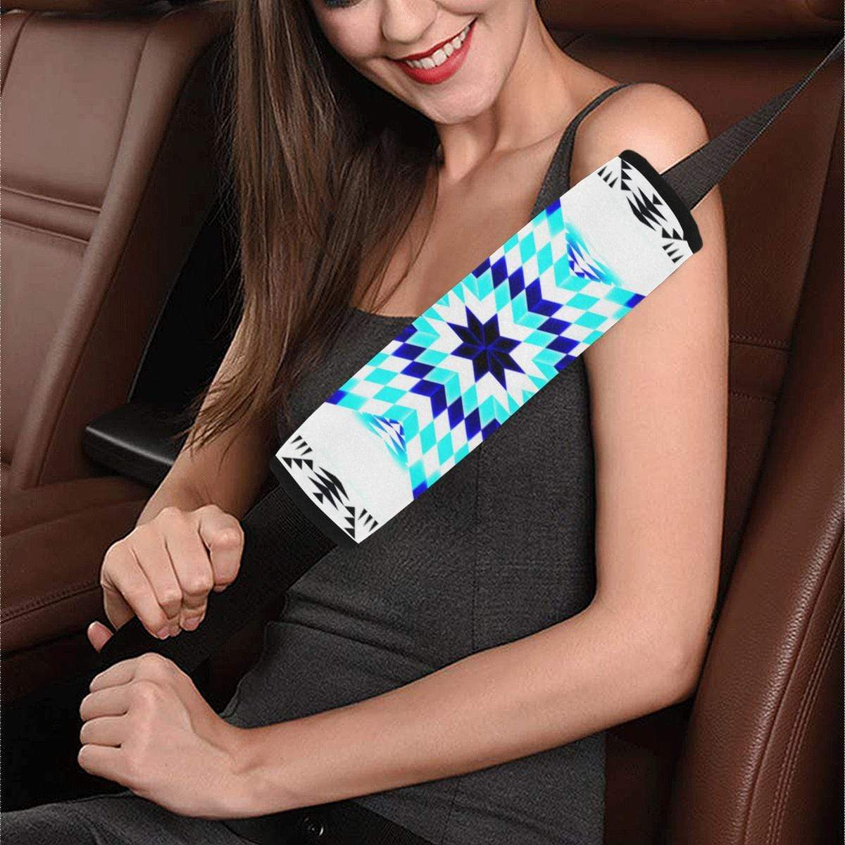 Deep Lake Whit Star Car Seat Belt Cover 7''x12.6'' Car Seat Belt Cover 7''x12.6'' e-joyer