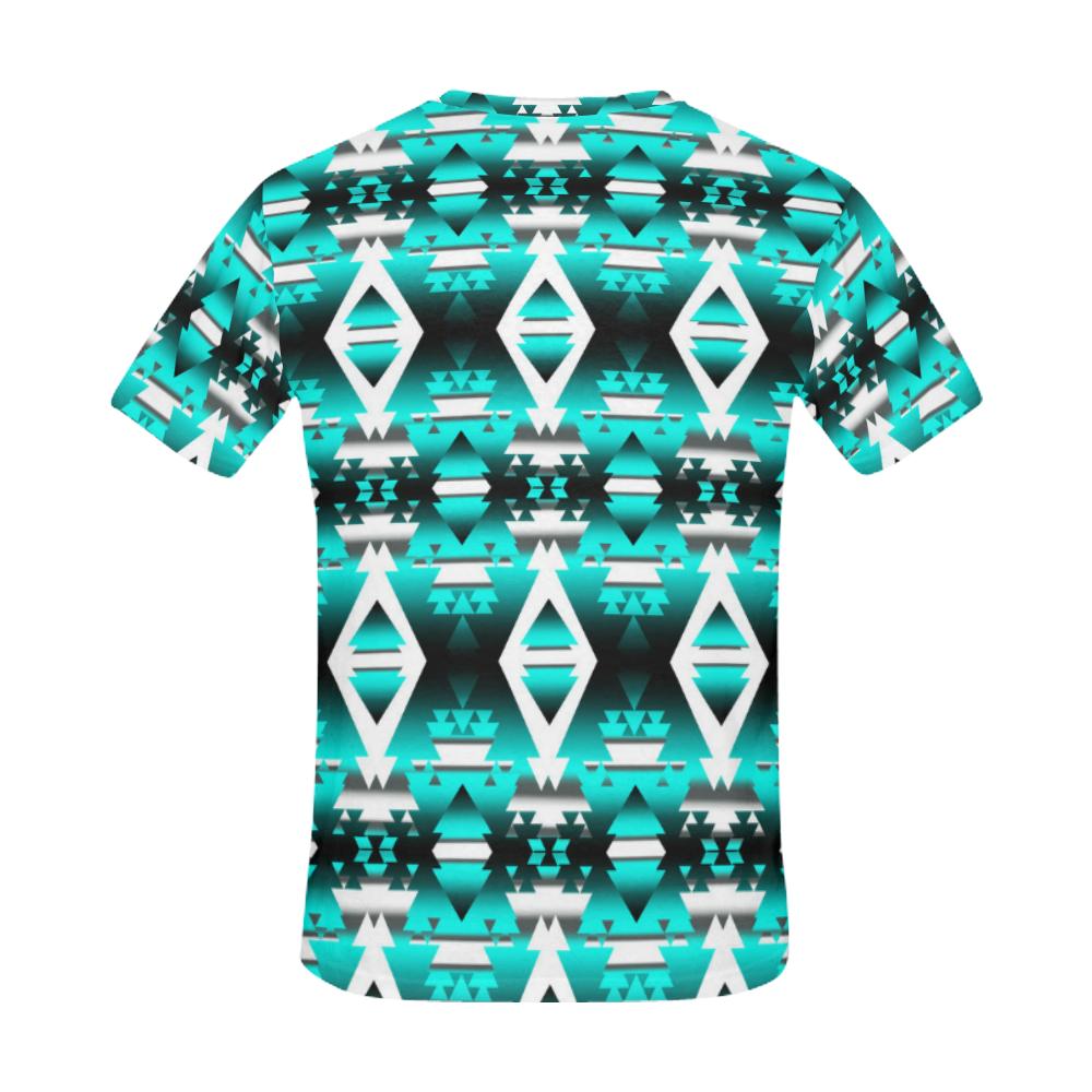 Deep Lake Winter Camp All Over Print T-Shirt for Men (USA Size) (Model T40) All Over Print T-Shirt for Men (T40) e-joyer