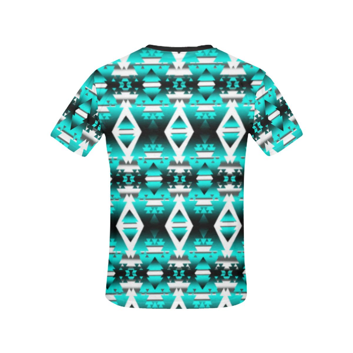 Deep Lake Winter Camp All Over Print T-shirt for Women/Large Size (USA Size) (Model T40) All Over Print T-Shirt for Women/Large (T40) e-joyer