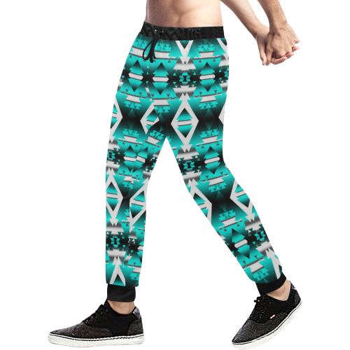 Deep Lake Winter Camp Men's All Over Print Sweatpants (Model L11) Men's All Over Print Sweatpants (L11) e-joyer