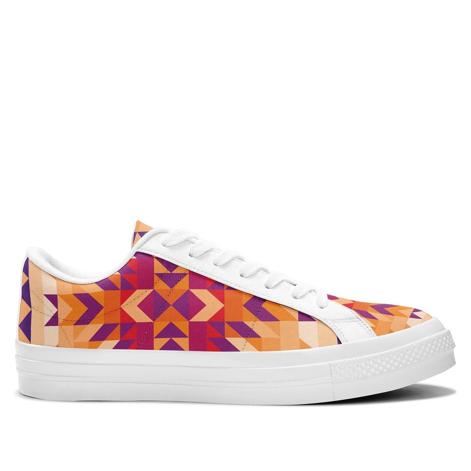 Desert Geo Aapisi Low Top Canvas Shoes White Sole aapisi Herman