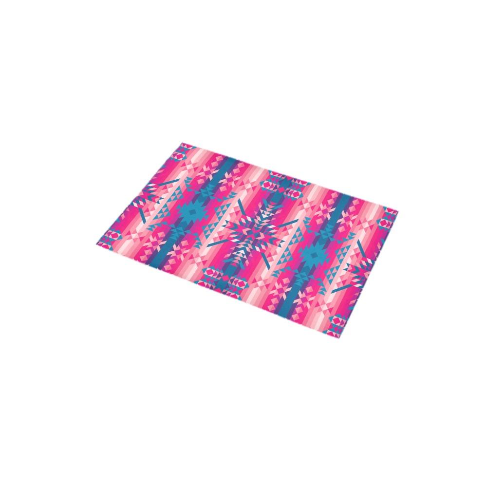 Desert Geo Blue Bath Rug 16''x 28'' Bath Rug 16''x 28'' e-joyer
