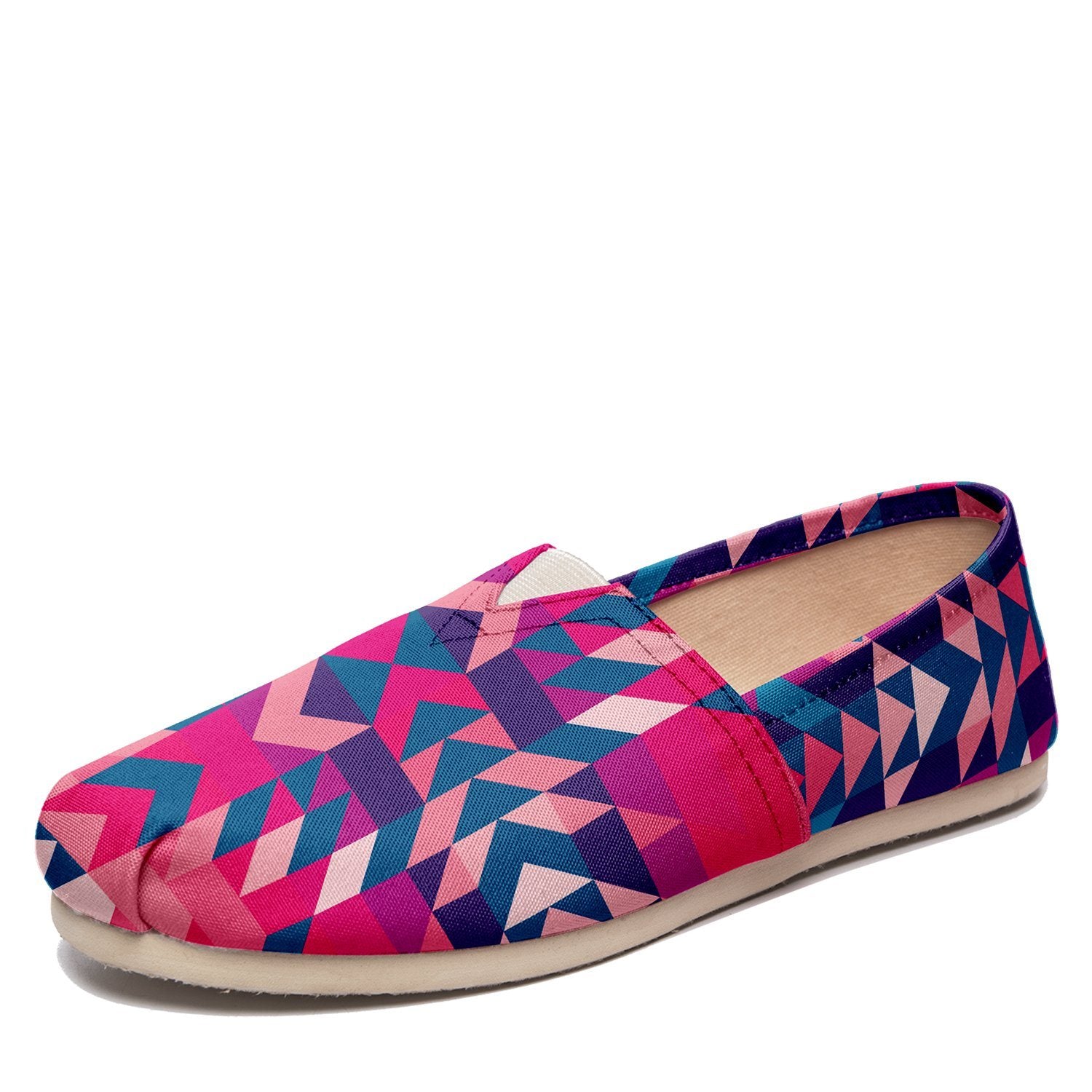 Desert Geo Blue Casual Unisex Slip On Shoe Herman