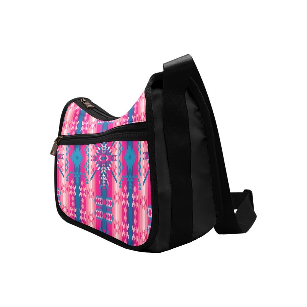 Desert Geo Blue Crossbody Bags (Model 1616) Crossbody Bags (1616) e-joyer