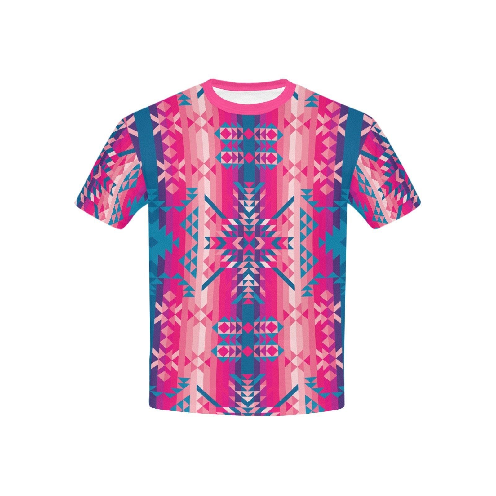 Desert Geo Blue Kids' All Over Print T-shirt (USA Size) (Model T40) All Over Print T-shirt for Kid (T40) e-joyer