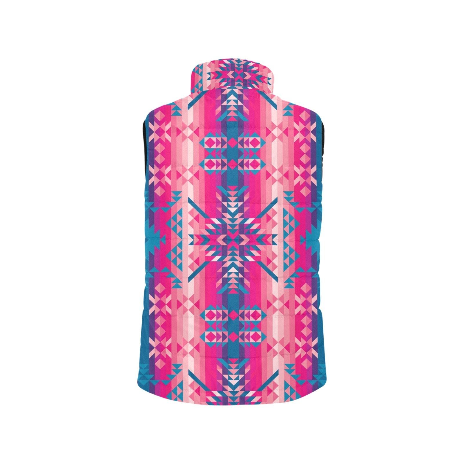 Desert Geo Blue Men's Padded Vest Jacket (Model H44) Men's Padded Vest Jacket (H44) e-joyer