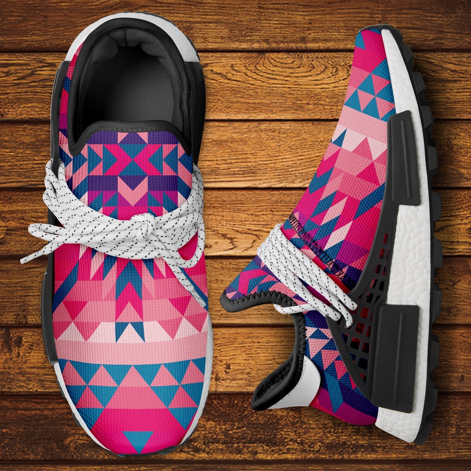 Desert Geo Blue Okaki Sneakers Shoes Herman