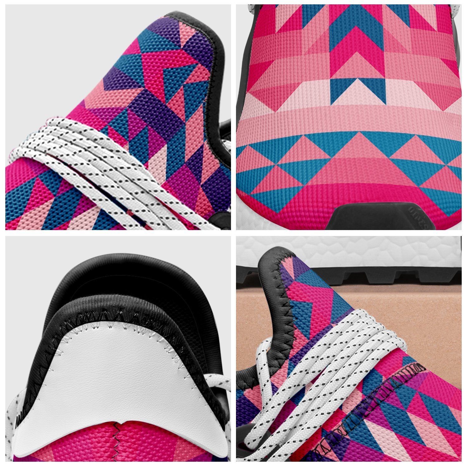 Desert Geo Blue Okaki Sneakers Shoes Herman