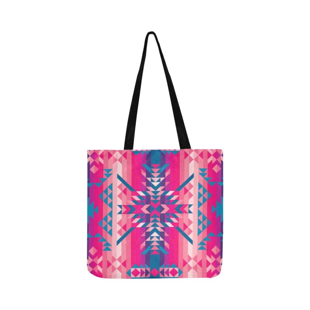 Desert Geo Blue Reusable Shopping Bag Model 1660 (Two sides) Shopping Tote Bag (1660) e-joyer
