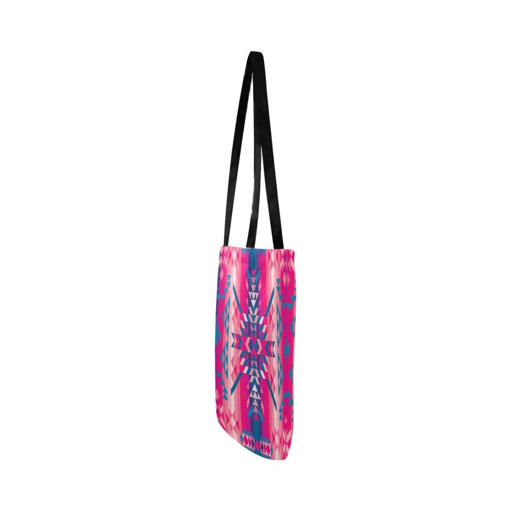 Desert Geo Blue Reusable Shopping Bag Model 1660 (Two sides) Shopping Tote Bag (1660) e-joyer