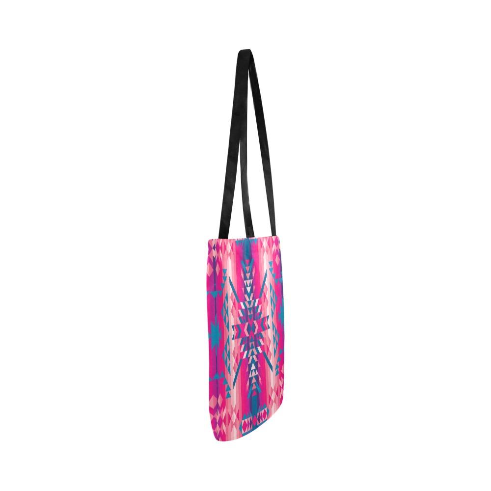 Desert Geo Blue Reusable Shopping Bag Model 1660 (Two sides) Shopping Tote Bag (1660) e-joyer