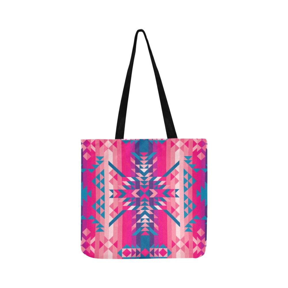 Desert Geo Blue Reusable Shopping Bag Model 1660 (Two sides) Shopping Tote Bag (1660) e-joyer