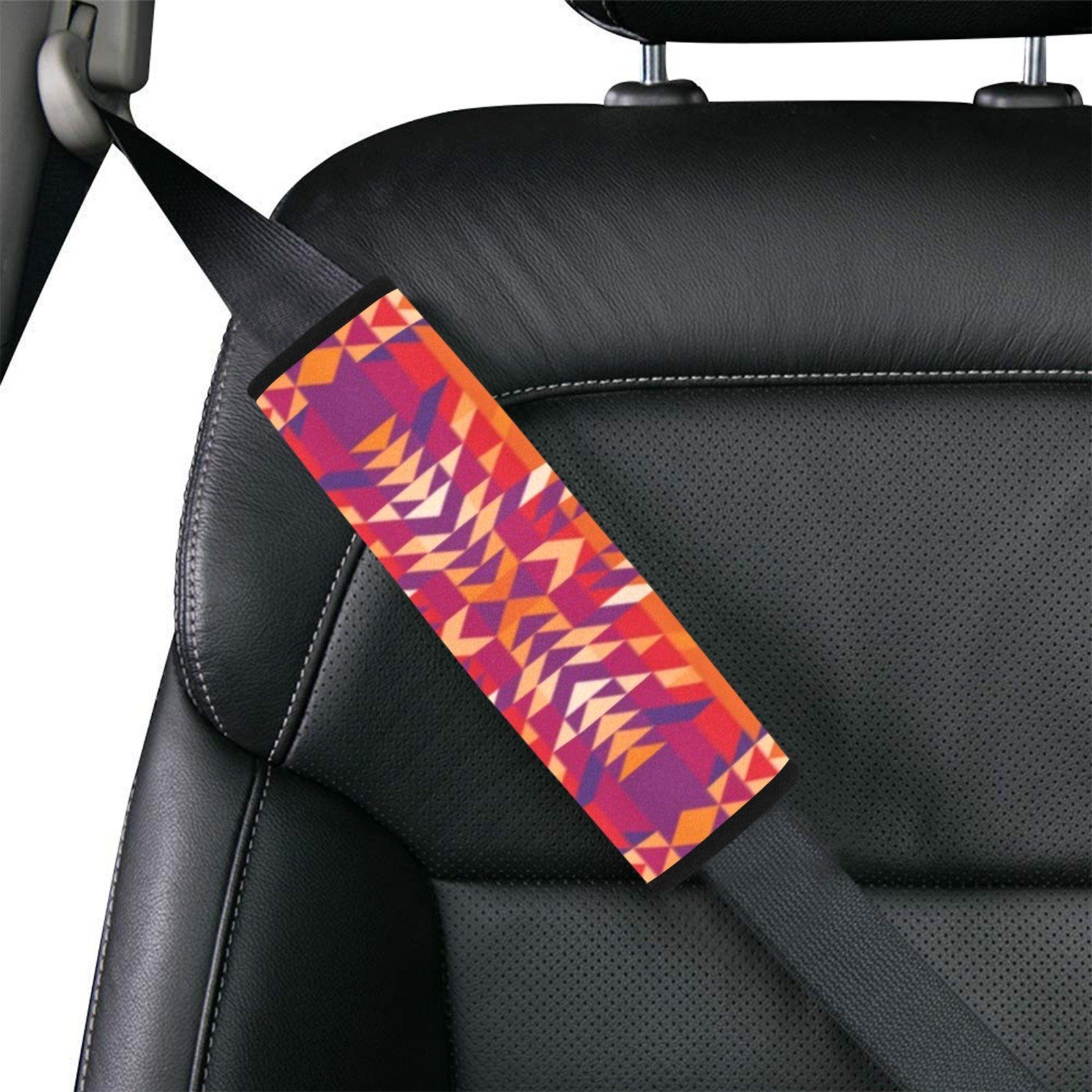 Desert Geo Car Seat Belt Cover 7''x12.6'' (Pack of 2) Car Seat Belt Cover 7x12.6 (Pack of 2) e-joyer