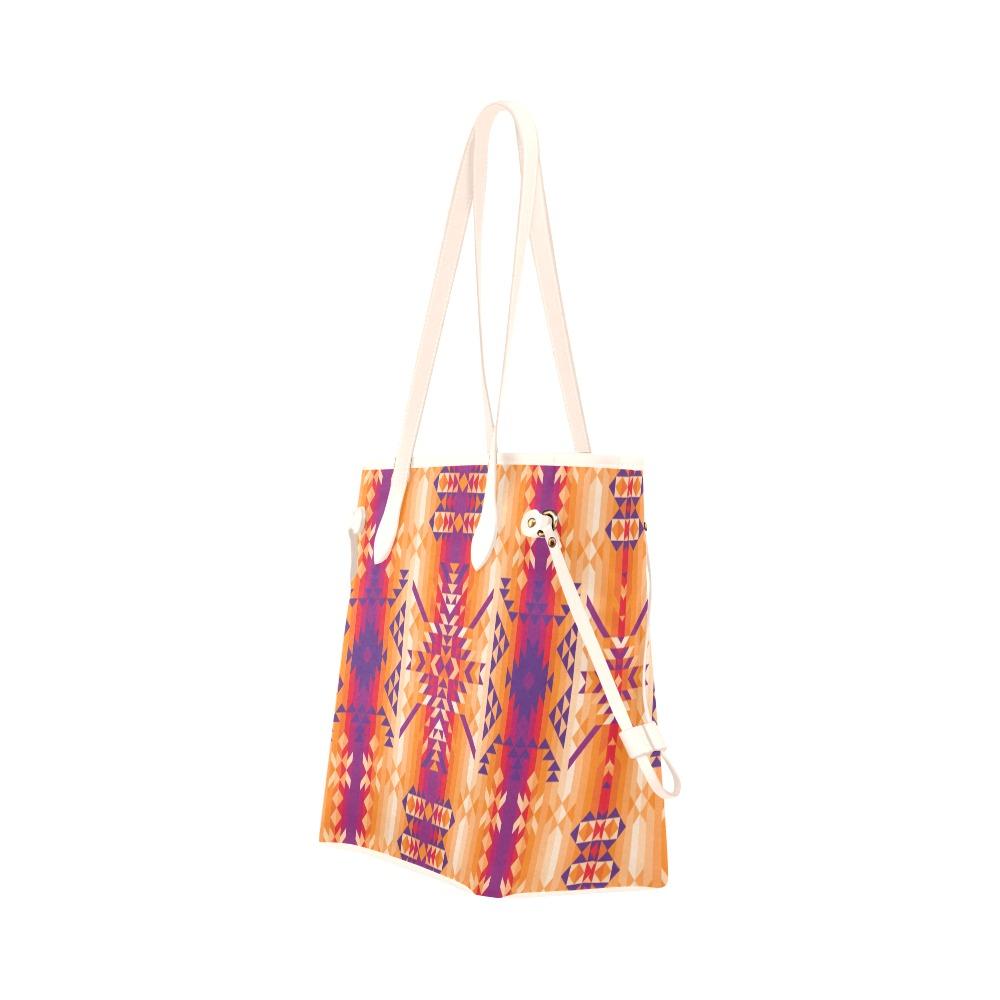 Desert Geo Clover Canvas Tote Bag (Model 1661) Clover Canvas Tote Bag (1661) e-joyer