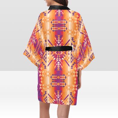 Desert Geo Kimono Robe Artsadd
