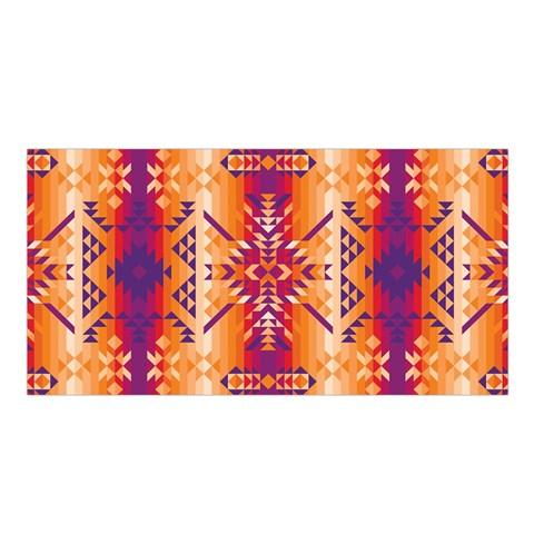 Desert Geo Satin Shawl Scarf 49 Dzine