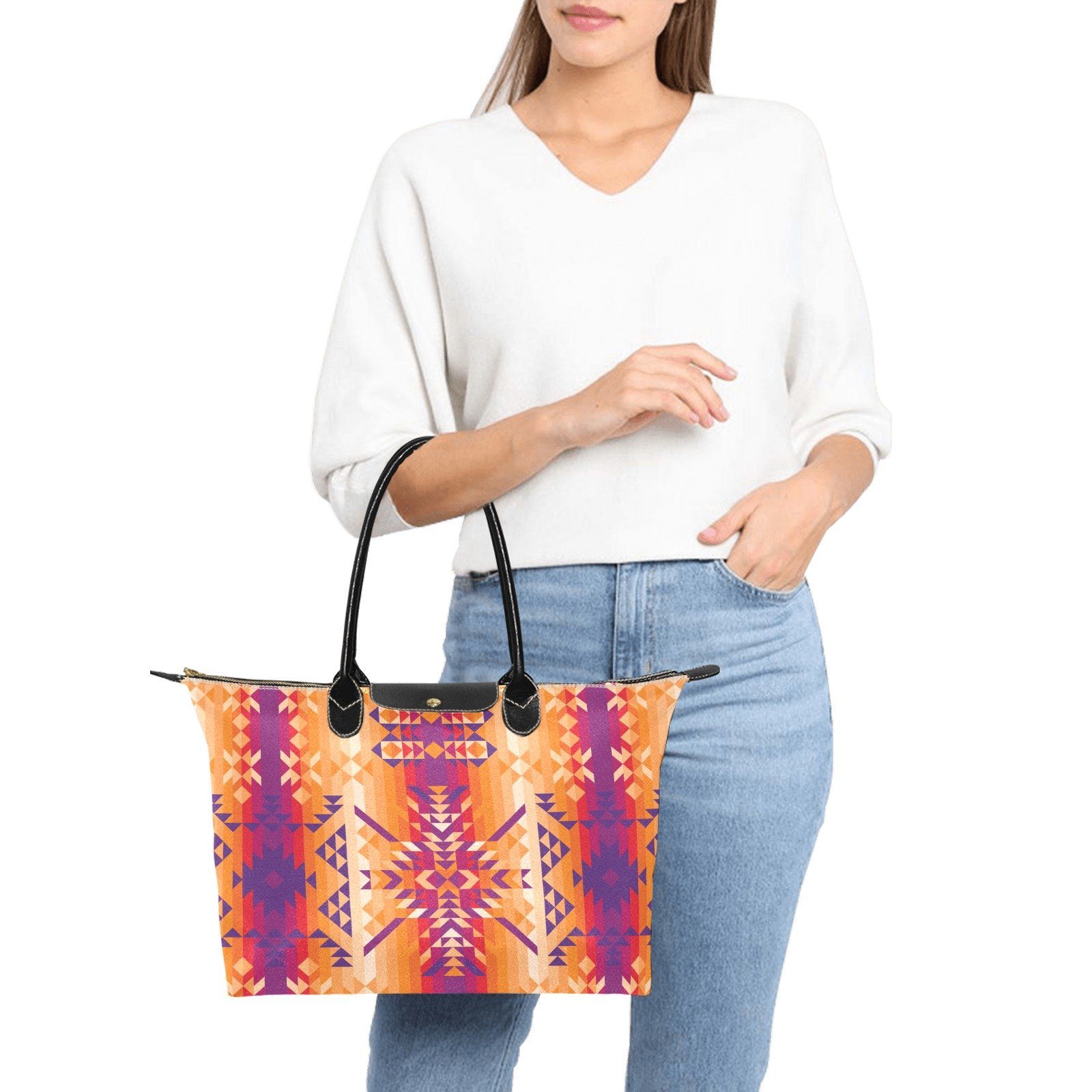 Desert Geo Single-Shoulder Lady Handbag (Model 1714) bag e-joyer