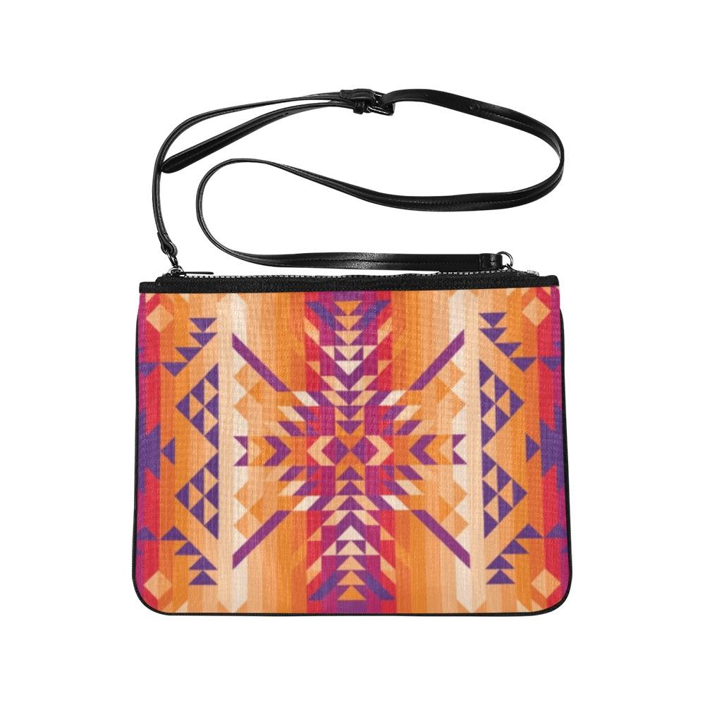 Desert Geo Slim Clutch Bag (Model 1668) Slim Clutch Bags (1668) e-joyer