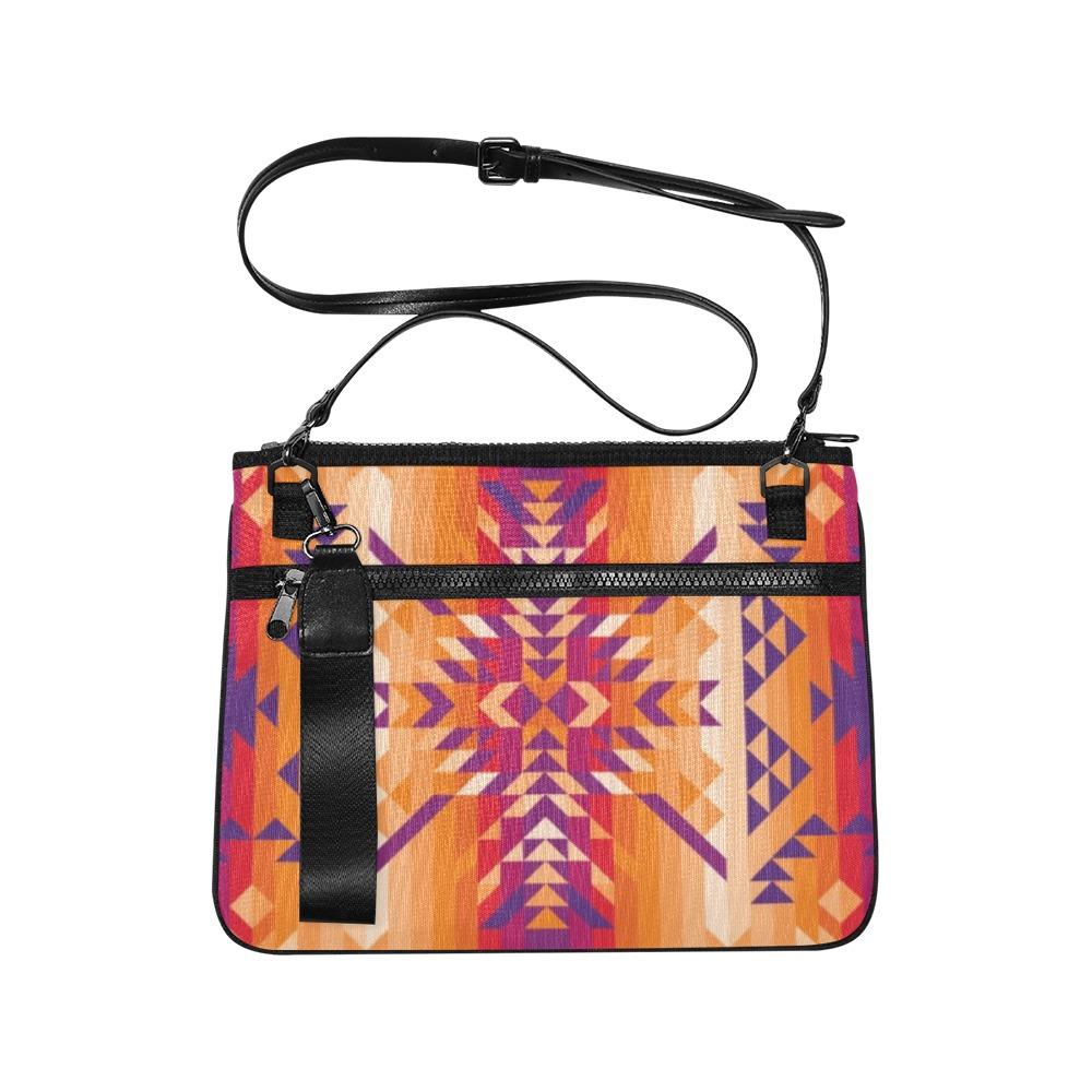 Desert Geo Slim Clutch Bag (Model 1668) Slim Clutch Bags (1668) e-joyer