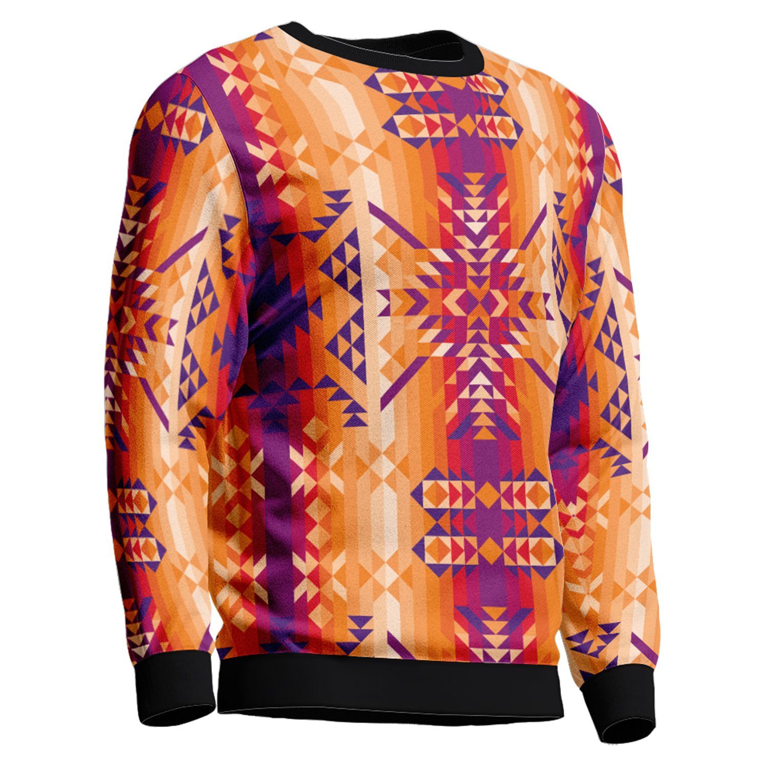 Desert Geo Unisex Crewneck Long Sleeve Top 49 Dzine