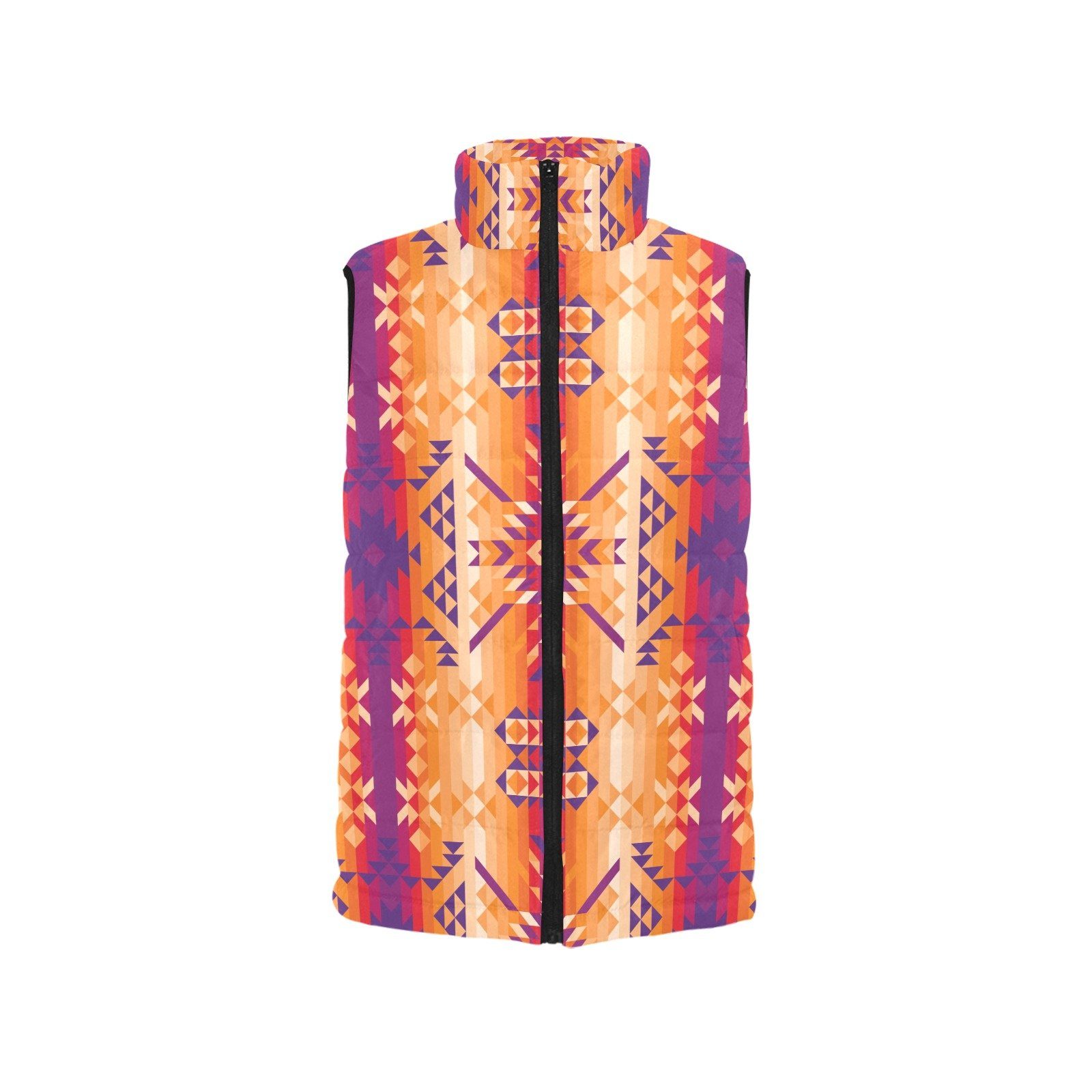 Desert Geo Women's Padded Vest Jacket (Model H44) Women's Padded Vest Jacket (H44) e-joyer