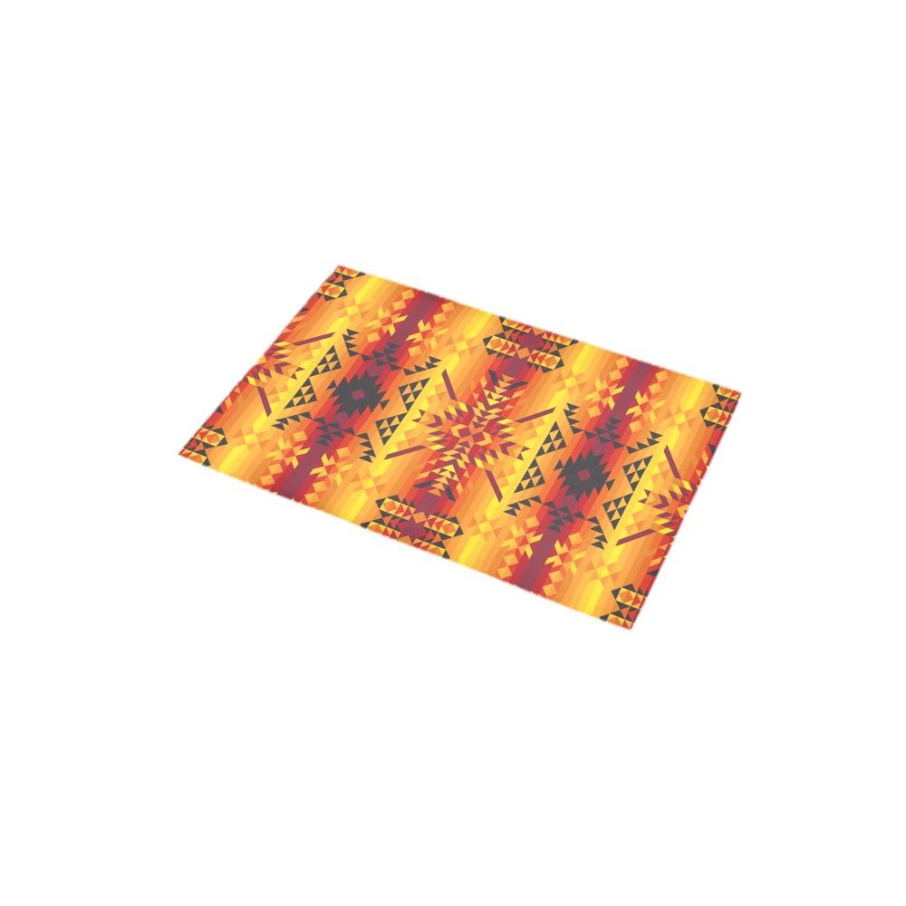 Desert Geo Yellow Red Bath Rug 16''x 28'' Bath Rug 16''x 28'' e-joyer
