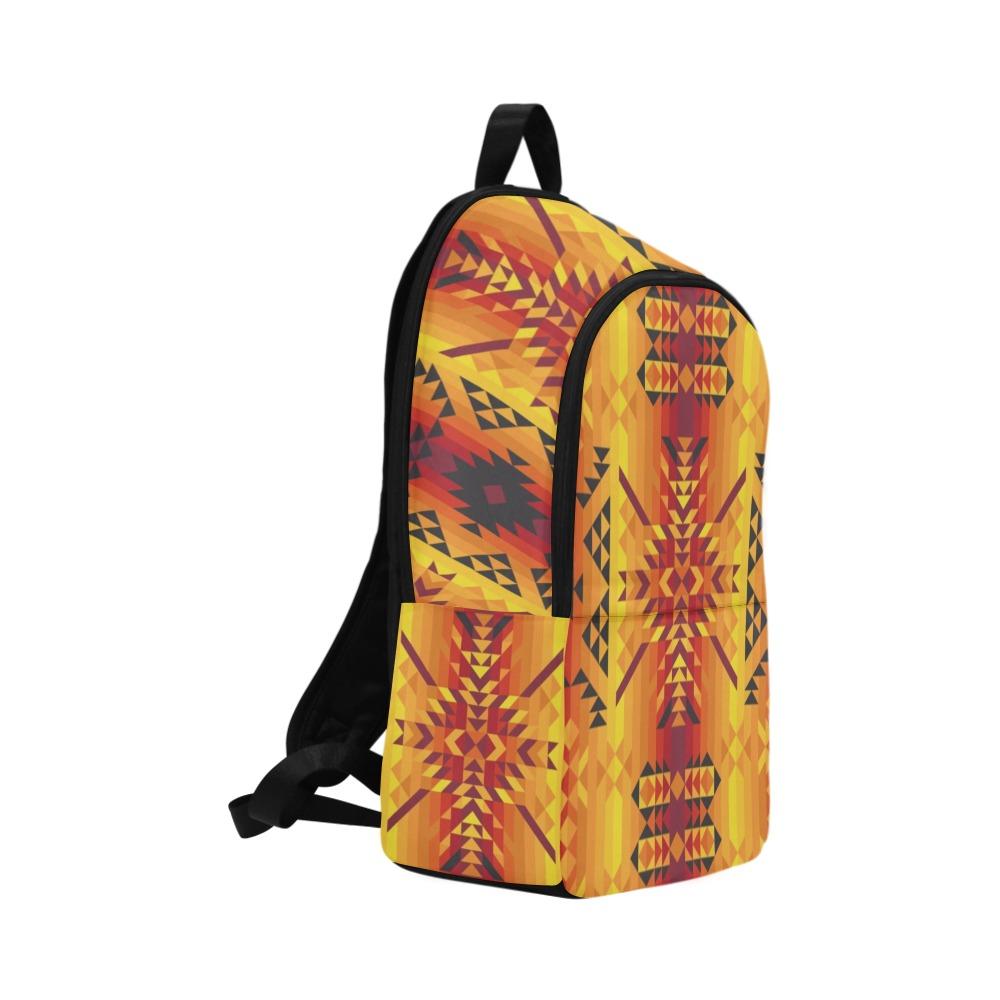 Desert Geo Yellow Red Fabric Backpack for Adult (Model 1659) Casual Backpack for Adult (1659) e-joyer