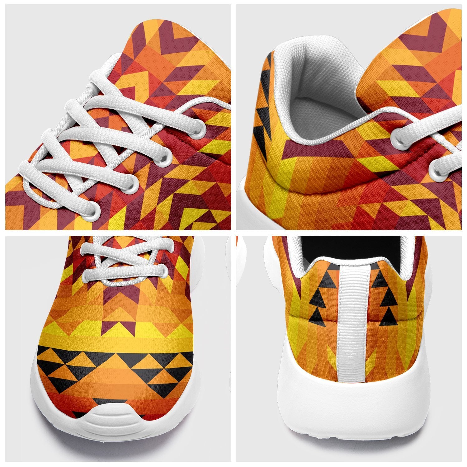 Desert Geo Yellow Red Ikkaayi Sport Sneakers ikkaayi Herman
