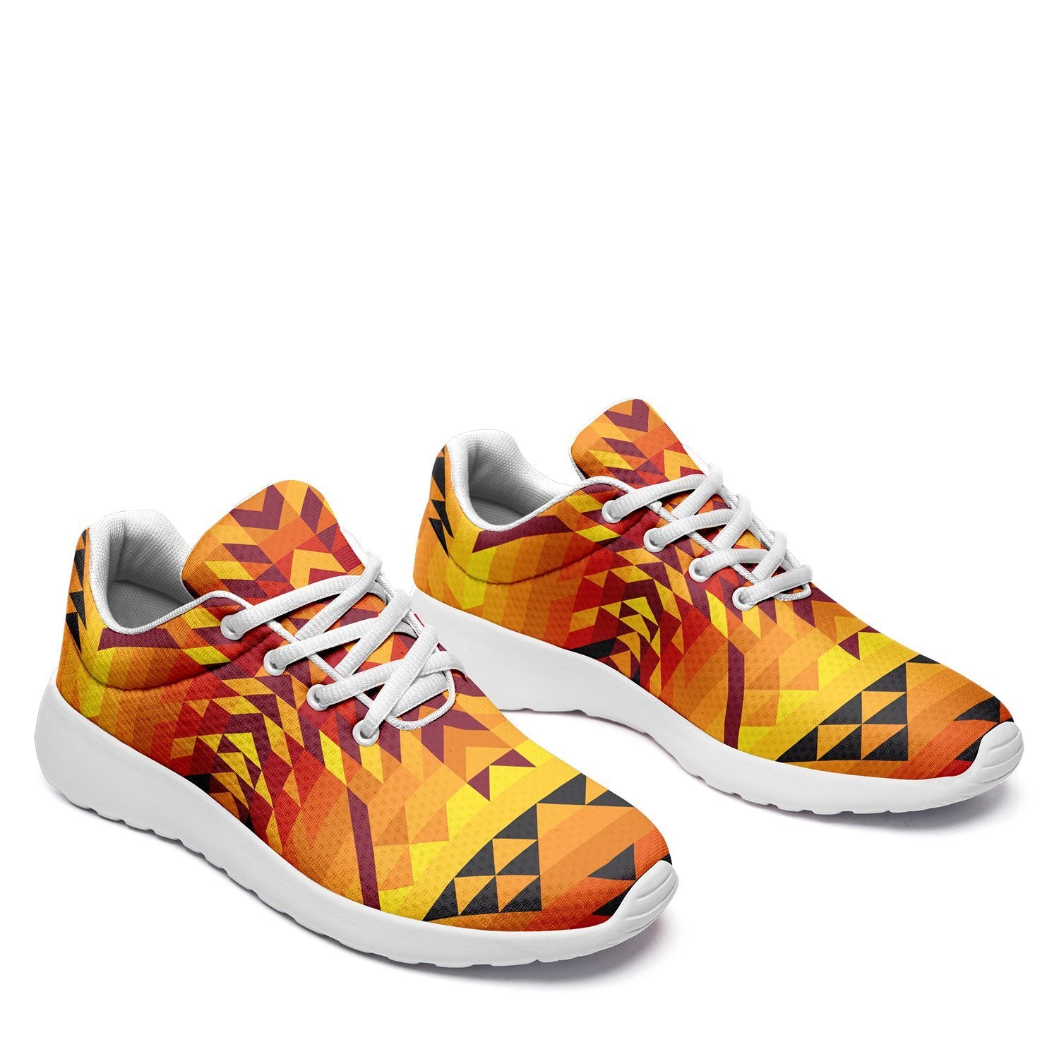 Desert Geo Yellow Red Ikkaayi Sport Sneakers ikkaayi Herman