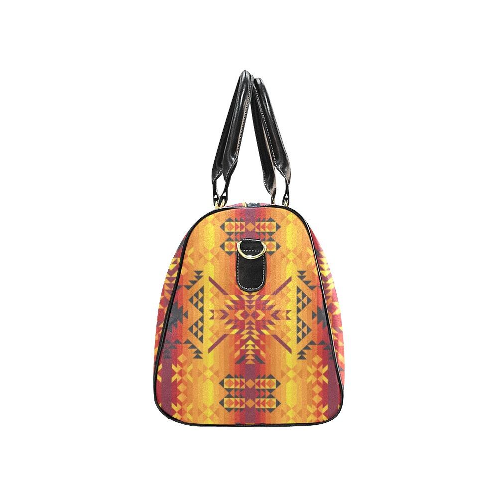 Desert Geo Yellow Red New Waterproof Travel Bag/Small (Model 1639) bag e-joyer